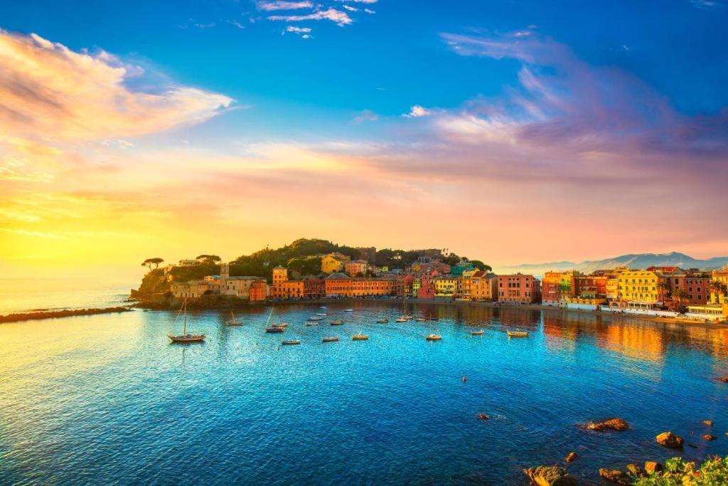 La Vie En Rose Flat Apartment Sestri Levante Bagian luar foto